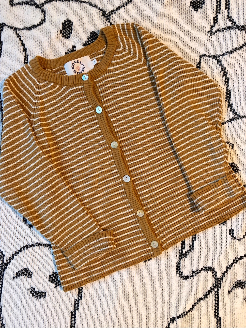 Konges Sløjd Meo Striped Organic Cotton Cardigan